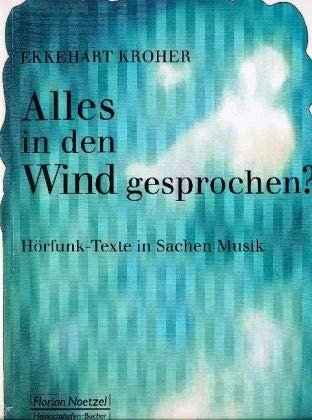 Cover for Kroher · Alles in den Wind gesprochen? (Bog)