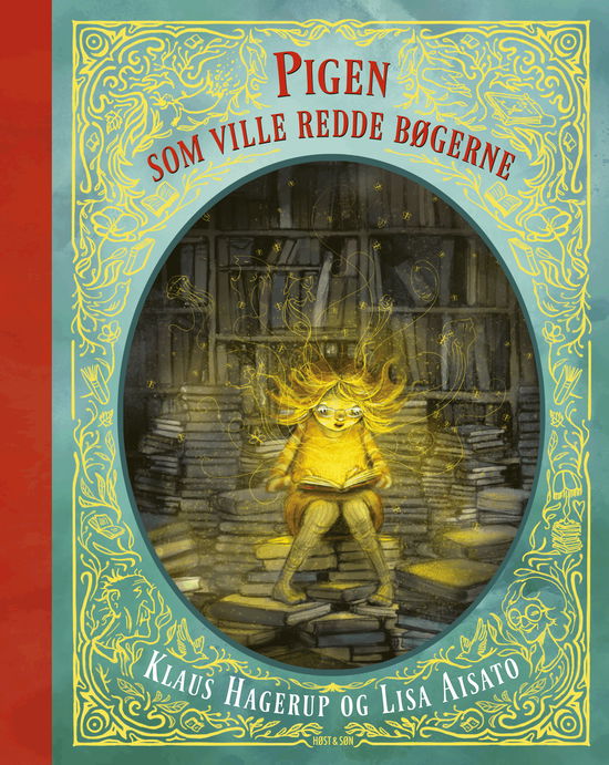 Cover for Klaus Hagerup; Lisa Aisato Njie Solberg · Pigen som ville redde bøgerne (Bound Book) [1th edição] (2018)