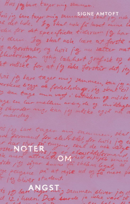 Cover for Signe Amtoft · Noter om angst (Sewn Spine Book) [1er édition] (2019)