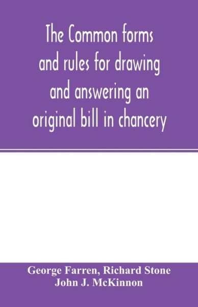 Cover for George Farren · The Common Forms and Rules for Drawing a (Paperback Book) (2020)