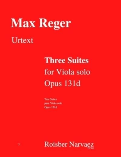 Cover for Max Reger · Three Suites for Viola solo. Opus 131d (Taschenbuch) (2021)