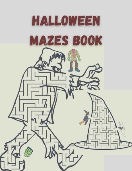 Cover for Amani Farin · Halloween Mazes Book (Paperback Book) (2020)