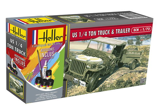 Cover for Heller · 1/72 Starter Kit Us 1/4 Ton Truck En Trailer (Toys)