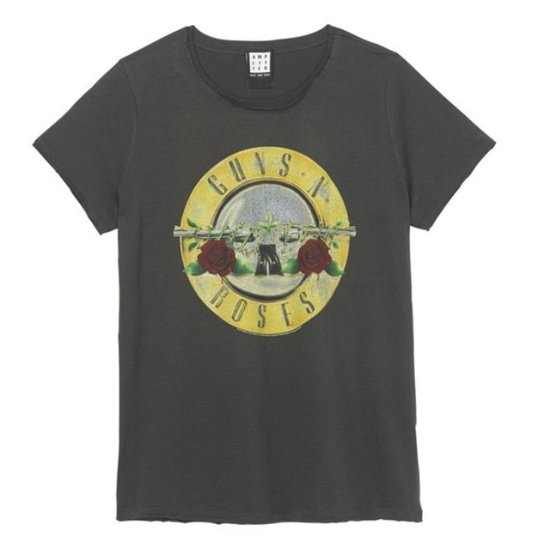Guns N Roses Drum Amplified Vintage Charcoal Small Ladies T Shirt - Guns N' Roses - Merchandise - AMPLIFIED - 5054488375971 - 5. maj 2022