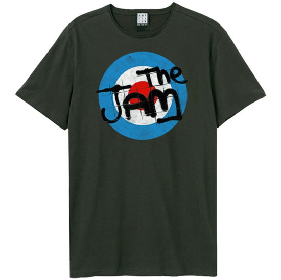 The Jam Target Amplified Vintage Charcoal Large T Shirt - Jam - Merchandise - AMPLIFIED - 5054488838971 - 