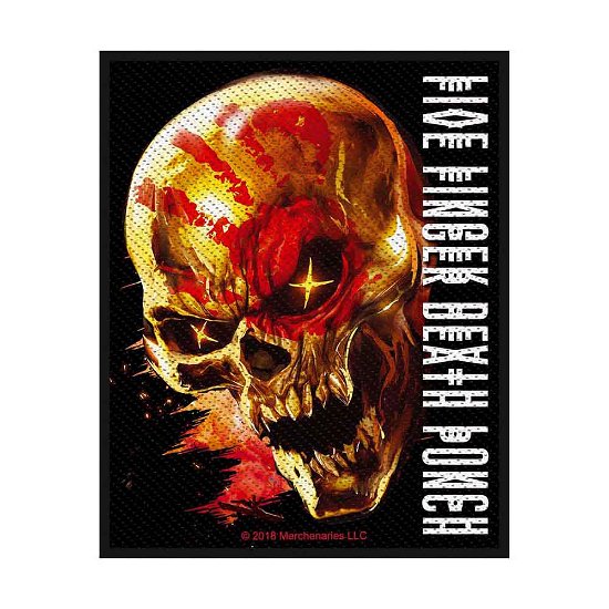 Five Finger Death Punch Standard Woven Patch: And Justice fo None - Five Finger Death Punch - Gadżety - PHD - 5055339788971 - 19 sierpnia 2019