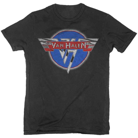 Van Halen Unisex T-Shirt: Chrome Logo - Van Halen - Gadżety -  - 5056012002971 - 