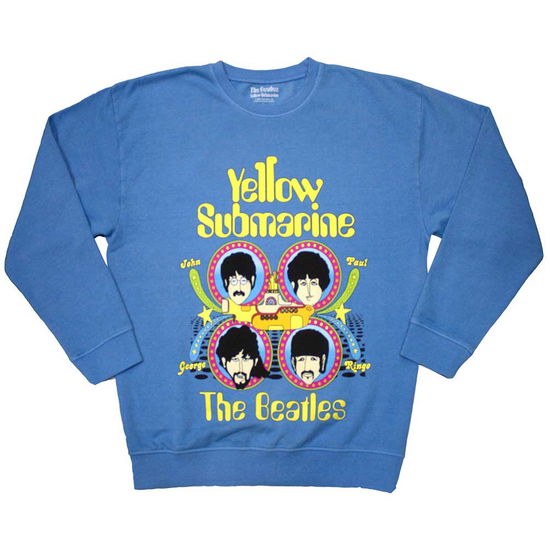 Cover for The Beatles · The Beatles Unisex Sweatshirt: Yellow Submarine Heads In Circles (CLOTHES) [size S] (2024)