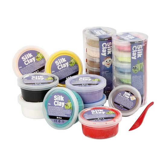 Cover for Silk Clay · Assorted Colours, 22 Tubs (78817) (Leksaker)