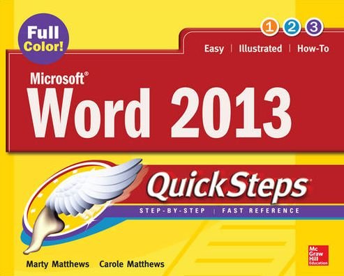 Cover for Carole Matthews · Microsoft (R) Word 2013 QuickSteps - QuickSteps (Paperback Bog) (2013)