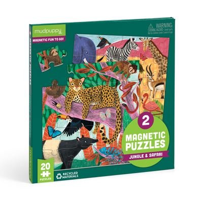 Cover for Mudpuppy · Safari &amp; Jungle Magnetic Puzzle (SPIL) (2023)