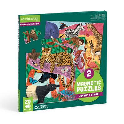 Safari & Jungle Magnetic Puzzle - Mudpuppy - Jogo de tabuleiro - Galison - 9780735378971 - 20 de julho de 2023