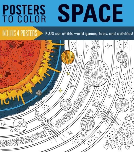 Cover for Running Press · Posters to Color: Space (Paperback Book) (2016)