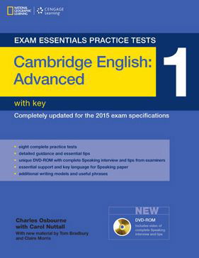 Cover for Charles Osborne · Exam Essentials Cambridge Advanced Practice Test 1 with Key (Book) [3 Rev edition] (2014)