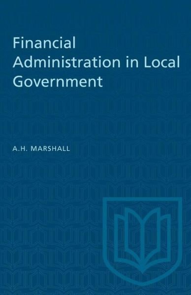 Cover for Arthur Hedley Marshall · Financial Administration in Local Government (Paperback Book) (1960)