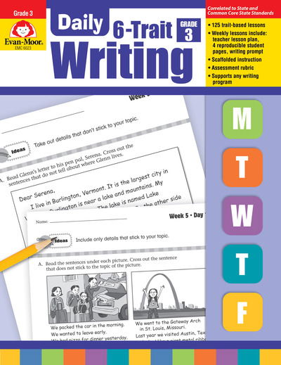 Daily 6-trait Writing, Grade 3 - Evan-moor Educational Publishers - Książki - Evan-Moor Educational Publishers - 9781596732971 - 1 września 2008