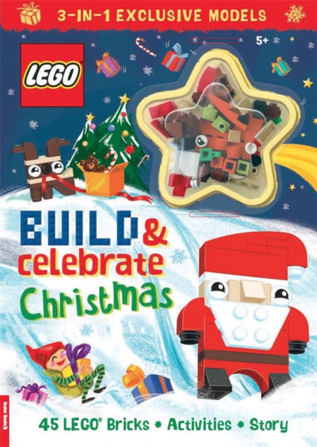 LEGO® Books: Build & Celebrate Christmas (includes 45 bricks) - Lego® - Bücher - Michael O'Mara Books Ltd - 9781780559971 - 14. September 2023