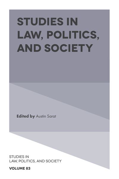 Cover for Austin Sarat · Studies in Law, Politics, and Society - Studies in Law, Politics, and Society (Hardcover Book) (2020)