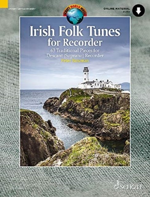 Cover for Peter Bowman · Irish Folk Tunes for Descant Recorder - Online Audio (Taschenbuch) (2019)