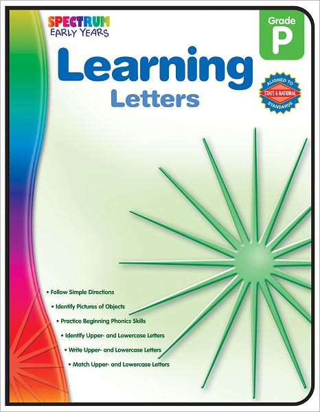 Cover for Spectrum · Learning Letters, Grade Pk (Early Years) (Pocketbok) (2011)