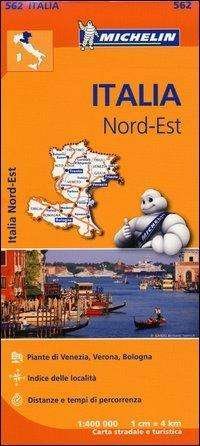 Italy Northeast - Michelin Regional Map 562: Map - Michelin - Bøker - Michelin Editions des Voyages - 9782067183971 - 25. mars 2013