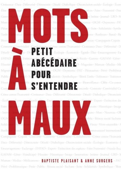 Cover for Baptiste Plaisant · Mots à maux (Paperback Bog) (2022)