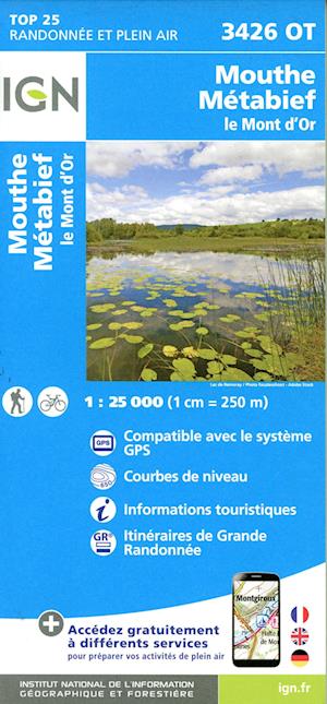 Mouthe / Metabief / Le Mont d'Or - TOP 25 -  - Books - Institut Geographique National - 9782758555971 - July 1, 2024