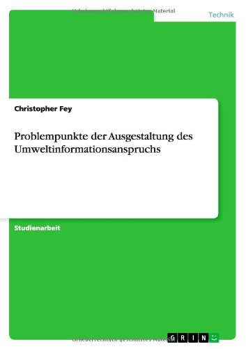 Cover for Fey · Problempunkte der Ausgestaltung des (Book) [German edition] (2010)