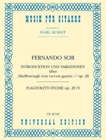 Cover for Sor · Introduktion und Variationen über &quot; (Book)