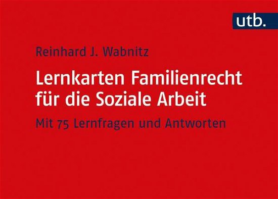 Lernkarten Familienrecht für di - Wabnitz - Livros -  - 9783825254971 - 