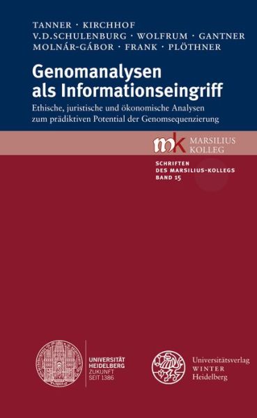 Cover for Tanner · Genomanalysen als Informationsei (Bok) (2016)