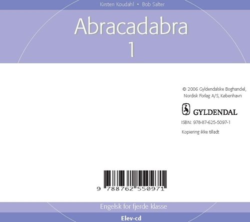Cover for Kirsten Koudahl · Abracadabra. 4. klasse: Abracadabra 1 (CD) [1. Ausgabe] (2006)