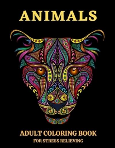 Cover for Coloring Books · Animals Adult Coloring Book for Stress Relieving (Paperback Book) (2021)