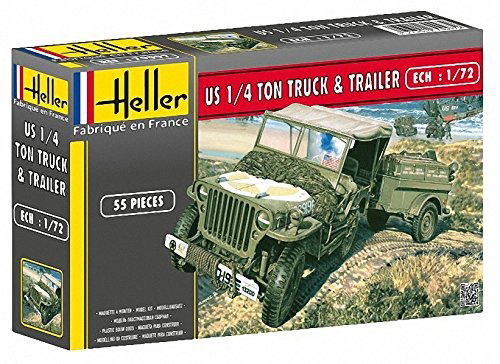 Cover for Heller · 1/72 Us 1/4 Ton Truck En Trailer (Toys)