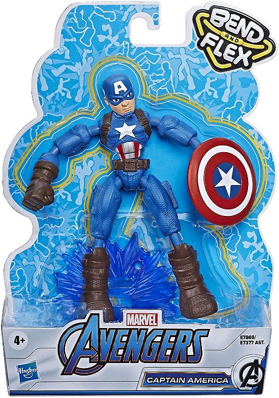 Marvel Avengers - Bend and Flex - Captain America - Hasbro - Produtos - Hasbro - 5010993791972 - 