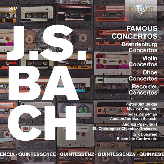 Cover for Belder, Pieter-Jan / Erik Bosgraaf / Musica Amphion / Ensemble Cordevento · Bach: Famous Concertos (CD) (2021)