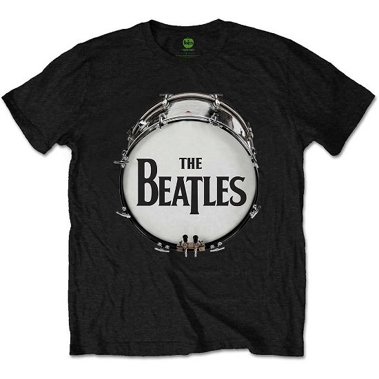 The Beatles Unisex T-Shirt: Original Drum Skin - The Beatles - Merchandise - Apple Corps - Apparel - 5055979938972 - 