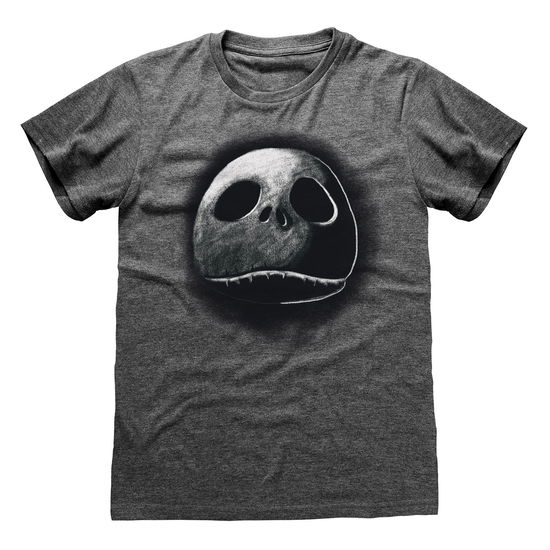 Cover for Disney: Nightmare Before Christmas · Sketch Face Dark Heather Grey (T-Shirt Unisex Tg. L) (MERCH)