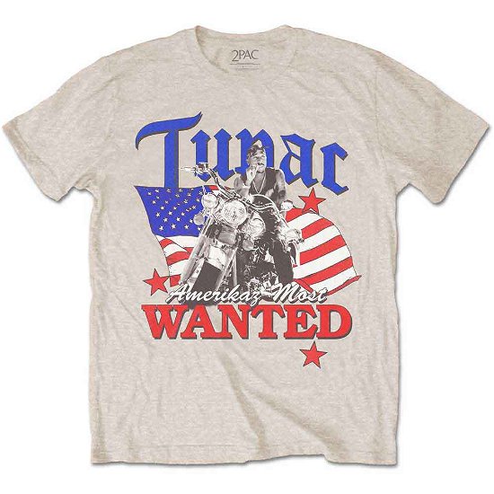 Tupac Unisex T-Shirt: Most Wanted - Tupac - Merchandise -  - 5056561028972 - 