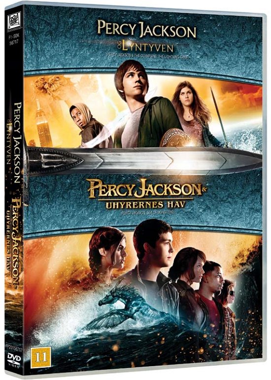 Cover for Percy Jackson · Percy Jackson: Lyntyven  / Percy Jackson: Uhyrernes Hav (DVD) [Complete edition] (2014)