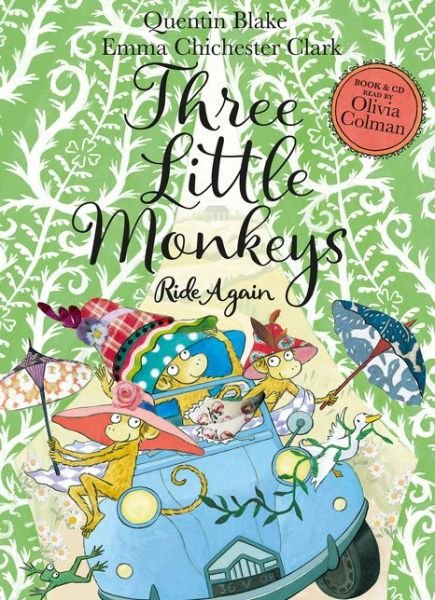 Cover for Quentin Blake · Three Little Monkeys Ride Again: Book &amp; CD (Book) (2021)