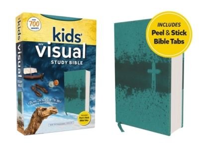 Cover for Zondervan Publishing Company · NIV, Kids' Visual Study Bible, Leathersoft, Teal, Full Color Interior, Peel / Stick Bible Tabs (Book) (2023)