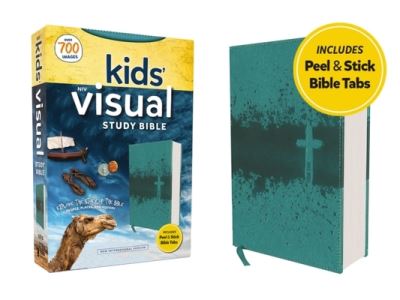 NIV, Kids' Visual Study Bible, Leathersoft, Teal, Full Color Interior, Peel / Stick Bible Tabs - Zondervan Publishing Company - Livres - Zonderkidz - 9780310462972 - 30 mai 2023