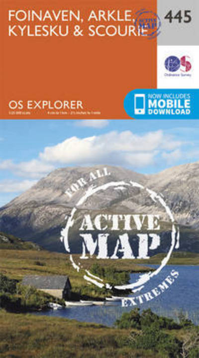 Cover for Ordnance Survey · Foinaven, Arkle, Kylesku and Scourie - OS Explorer Active Map (Map) [September 2015 edition] (2015)