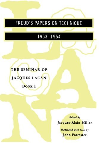 Cover for Jacques Lacan · The Seminar of Jacques Lacan: Freud's Papers on Technique (Pocketbok) (1991)