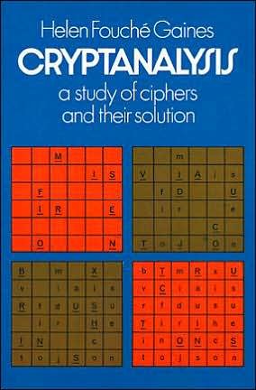 Cryptanalysis - Helen Fouche Gaines - Bücher - Dover Publications Inc. - 9780486200972 - 1. Februar 2000