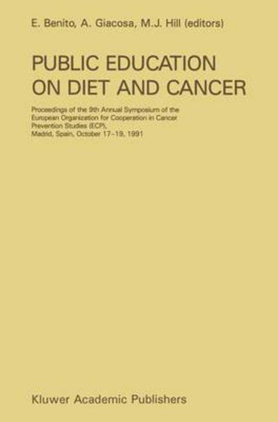 Cover for Public Education on Diet and Cancer (Developments in Oncology) (Hardcover Book) (1992)