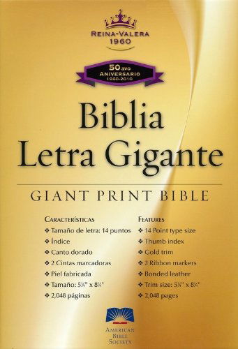 Cover for American Bible Society · Rvr60 Large Print (Lederbuch) [Spanish, 50 Lea Thm edition] (2010)