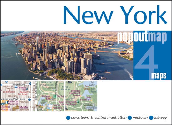 Cover for Popout Map · New York PopOut Map - pocket size, pop up map of new york city - PopOut Maps (Map) [New edition] (2024)