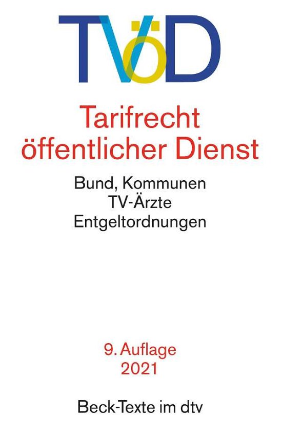 Cover for Dtv Verlagsgesellschaft · TVöD (Pocketbok) (2021)